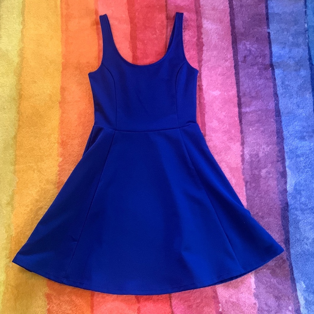 Cobalt Blue Skater Dress